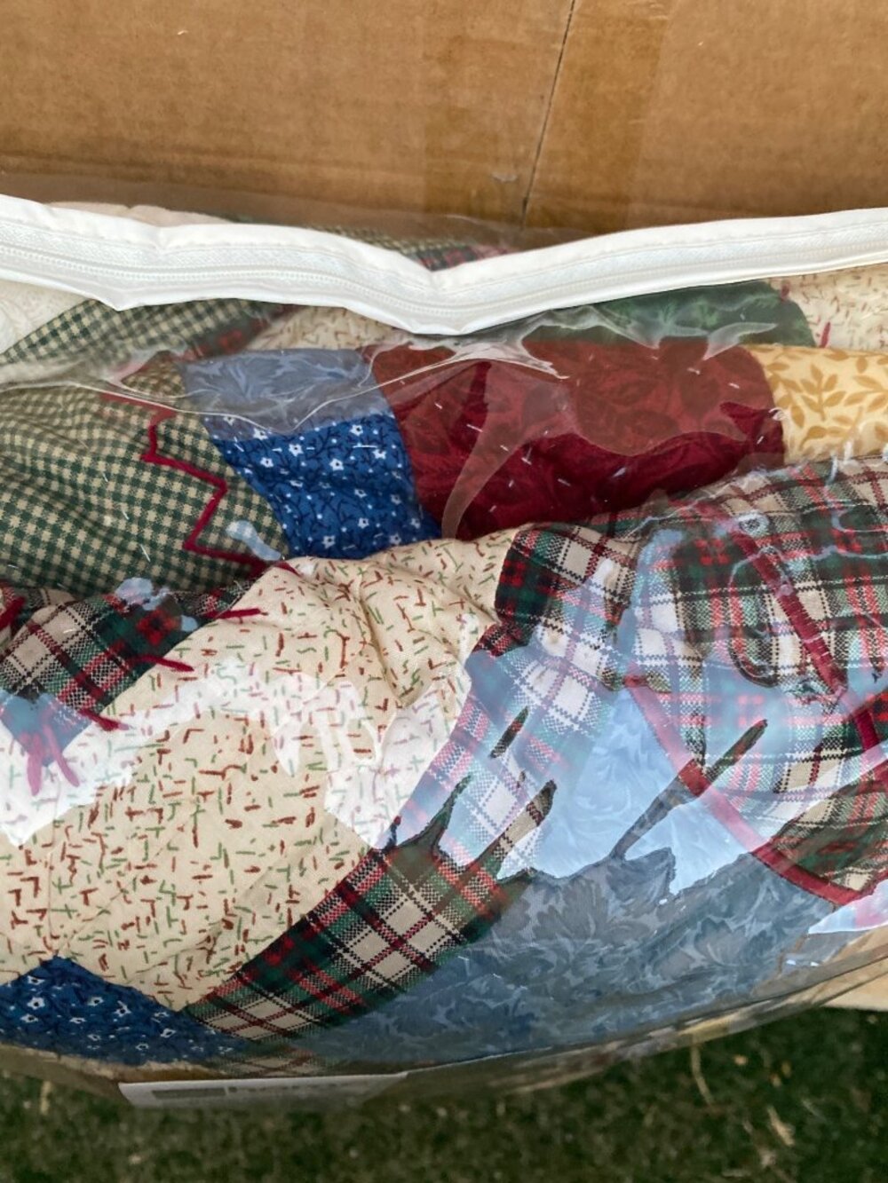 2003 JCPenney Santa's Helpers Christmas Patchwork Quilt Full Queen NEW - Picture 6 of 9